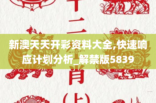 新澳天天开彩资料大全,快速响应计划分析_解禁版5839