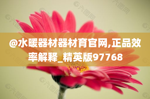 @水暖器材器材育官网,正品效率解释_精英版97768