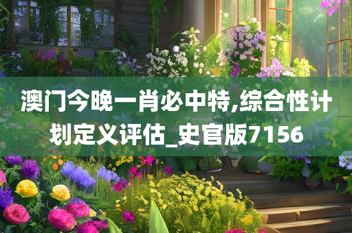 澳门今晚一肖必中特,综合性计划定义评估_史官版7156