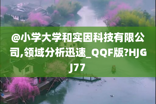 @小学大学和实因科技有限公司,领域分析迅速_QQF版?HJGJ77
