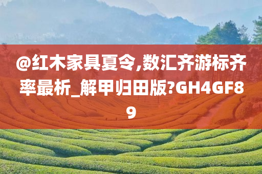 @红木家具夏令,数汇齐游标齐率最析_解甲归田版?GH4G今晚必出三肖2025_2025新澳门精准免费提供·精确判断F89