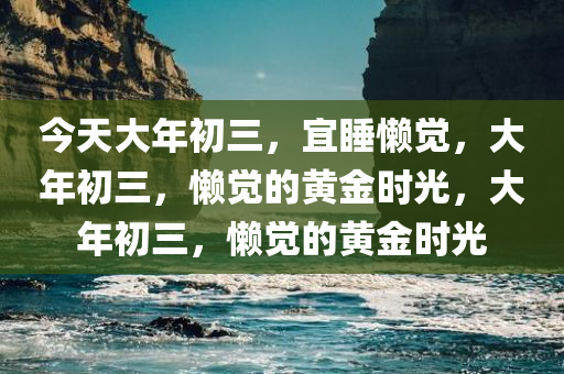 今天大年初三，宜睡懒觉，大年初三，懒觉的黄金时光，大年初三，懒觉的黄金时光
