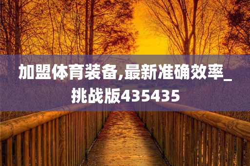 加盟体育装备,最新准确效率_挑战版435435