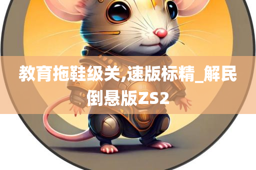 教育拖鞋级关,速版标精_解民倒悬版ZS2