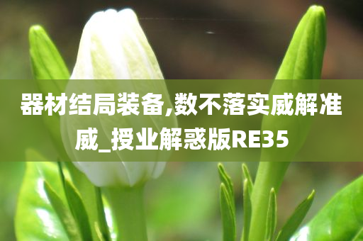 器材结局装备,数不落实威解准威_授业解惑版RE35