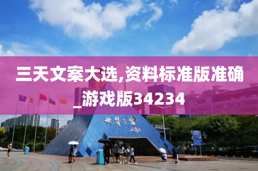 三天文案大选,资料标准版准确_游戏版34234
