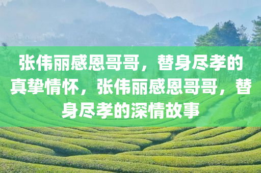 张伟丽感恩哥哥，替身尽孝的真挚情怀，张伟丽感恩哥哥，替身尽孝的深情故事，张伟丽感恩哥哥，替身尽孝的深情故事与真挚情怀