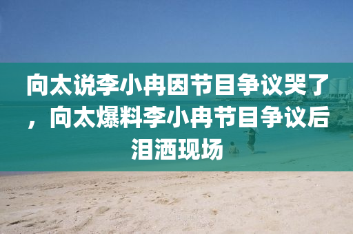 向太说李小冉因节目争议哭了，向太爆料李小冉节目争议后泪洒现场，向太爆料李小冉节目争议后泪洒现场，引发网友热议