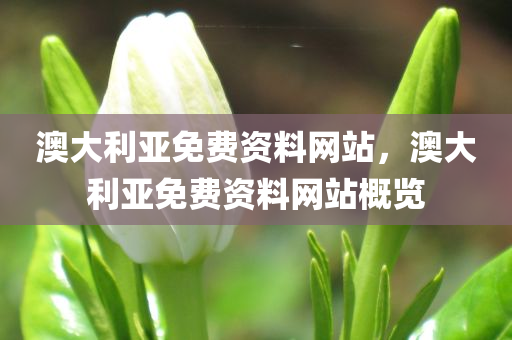 澳大利亚免费资料网站，澳大利亚免费资料网站概览，澳大利亚免费资料网站概览与特色解析