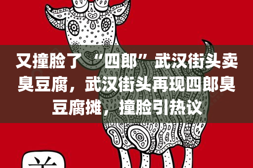 又撞脸了 “四郎”武汉街头卖臭豆腐，武汉街头再现四郎臭豆腐摊，撞脸引热议