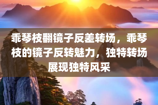 乖琴枝翻镜子反差转场，乖琴枝的镜子反转魅力，独特转场展现独特风采