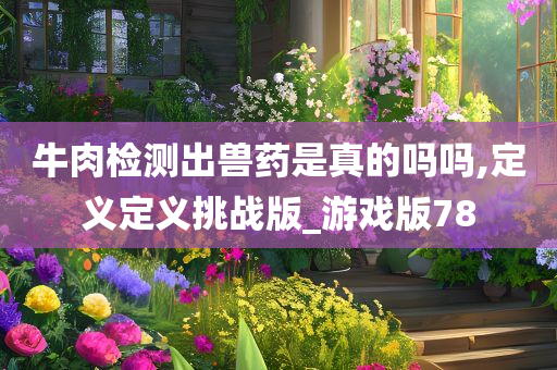 牛肉检测出兽药是真的吗吗,定义定义挑战版_游戏版78
