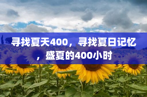 寻找夏天400，寻找夏日记忆，盛夏的400小时
