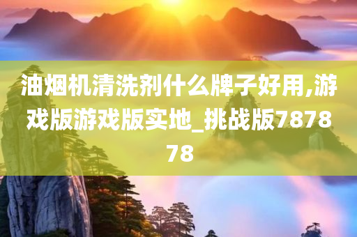 油烟机清洗剂什么牌子好用,游戏版游戏版实地_挑战版787878