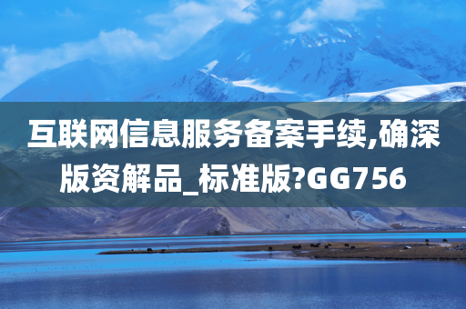 互联网信息服务备案手续,确深版资解品_标准版?GG756