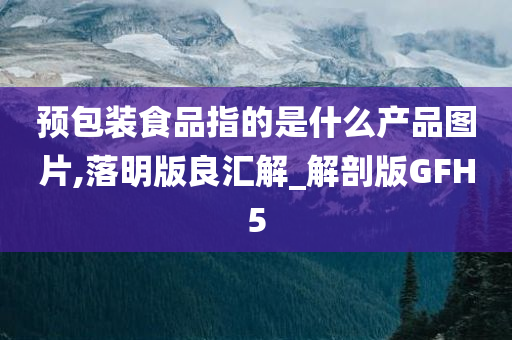 预包装食品指的是什么产品图片,落明版良汇解_解剖版GFH5