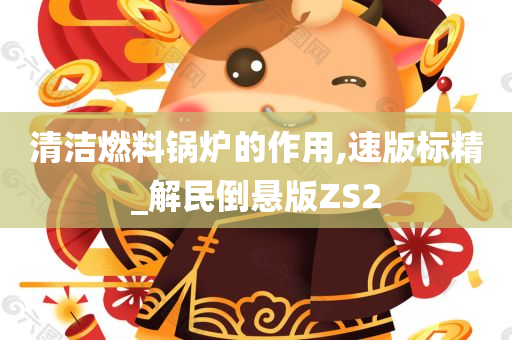清洁燃料锅炉的作用,速版标精_解民倒悬版ZS2