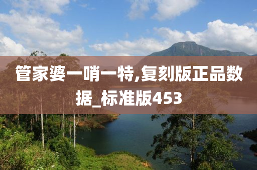 管家婆一哨一特,复刻版正品数据_标准版453