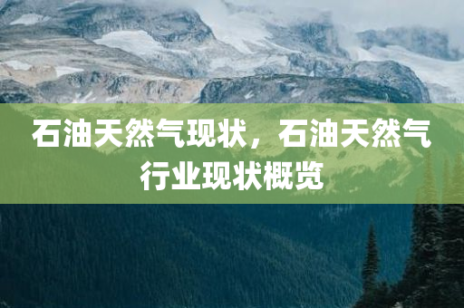 石油天然气现状