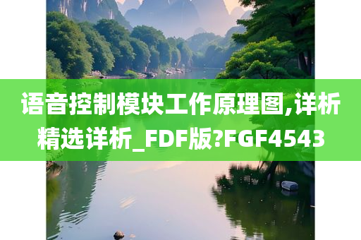 语音控制模块工作原理图,详析精选详析_FDF版?FGF4543今晚必出三肖2025_2025新澳门精准免费提供·精确判断