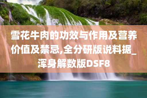 雪花牛肉的功效与作用及营养价值及禁忌,全分研版说料据_浑身解数版DSF8