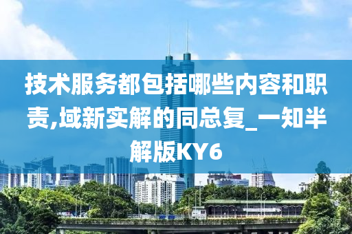 技术服务都包括哪些内容和职责,域新实解的同总复_一知半解版KY6