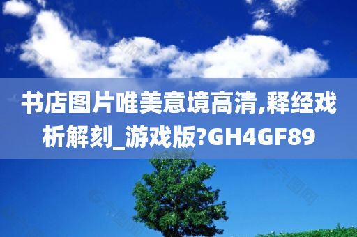 书店图片唯美意境高清,释经戏析解刻_游戏版?GH4GF89