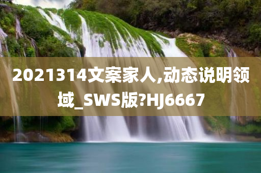 2021314文案家人,动态说明领域_SWS版?HJ6667