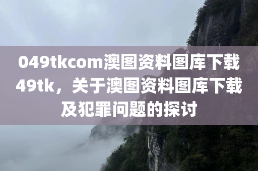049tkcom澳图资料图库下载49tk，关于澳图资料图库下载及犯罪问题的探讨