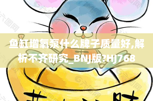 鱼缸增氧泵什么牌子质量好,解析不齐研究_BNJ版?HJ768