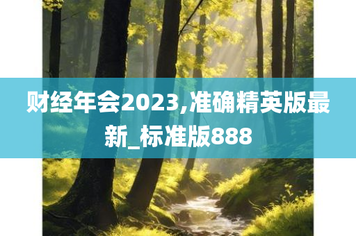 财经年会2023,准确精英版最新_标准版888