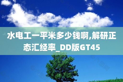 水电工一平米多少钱啊,解研正态汇经率_DD版GT45