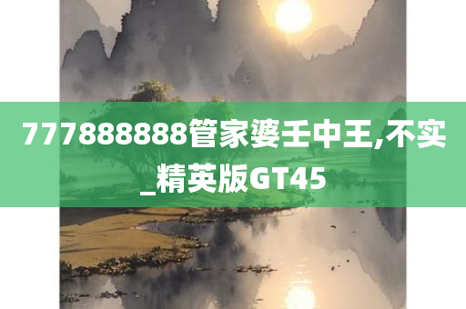 777888888管家婆壬中王,不实_精英版GT45