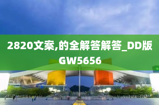 2820文案,的全解答解答_DD版GW5656