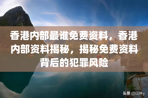 香港内部最谁免费资料，香港内部资料揭秘，揭秘免费资料背后的犯罪风险