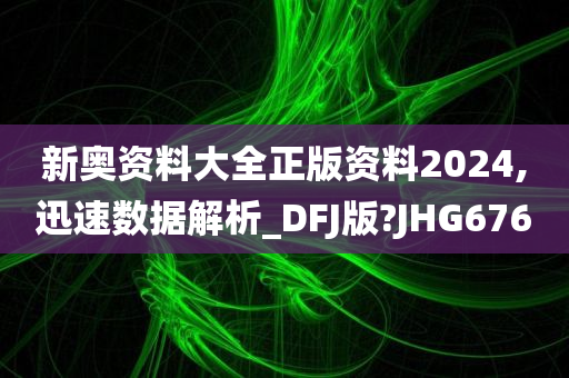新奥资料大全正版资料2024,迅速数据解析_DFJ版?JHG676