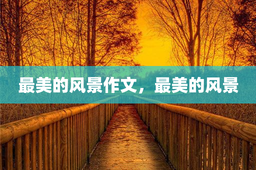 最美的风景作文，最美的风景