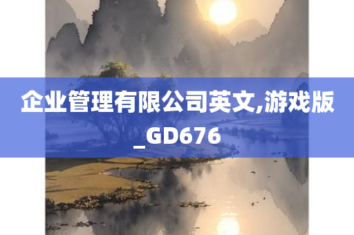 企业管理有限公司英文,游戏版_GD676