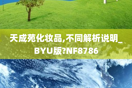 天成苑化妆品,不同解析说明_BYU版?NF8786