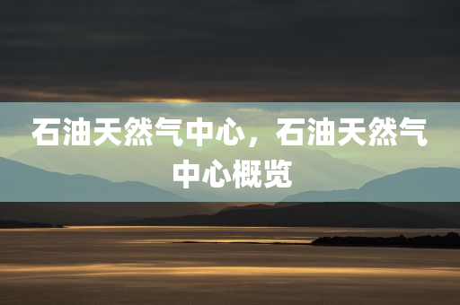 石油天然气中心，石油天然气中心概览