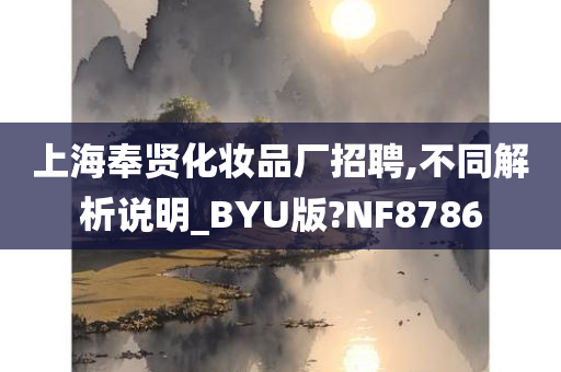 上海奉贤化妆品厂招聘,不同解析说明_BYU版?NF8786