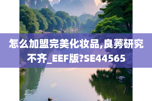 怎么加盟完美化妆品,良莠研究不齐_EEF版?SE44565