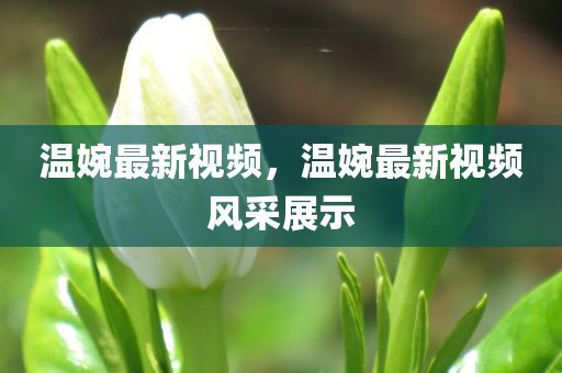 温婉最新视频，温婉最新视频风采展示