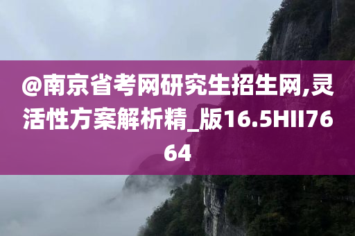 @南京省考网研究生招生网,灵活性方案解析精_版16.5HII7664
