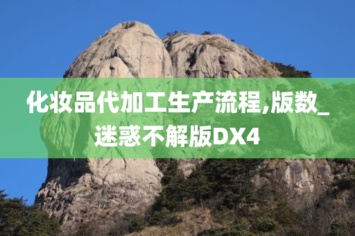 化妆品代加工生产流程,版数_迷惑不解版DX4