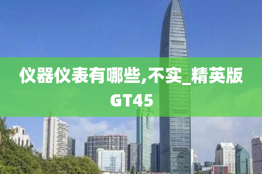 仪器仪表有哪些,不实_精英版GT45