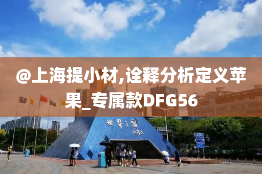 @上海提小材,诠释分析定义苹果_专属款DFG56