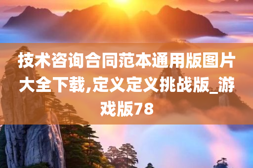 技术咨询合同范本通用版图片大全下载,定义定义挑战版_游戏版78