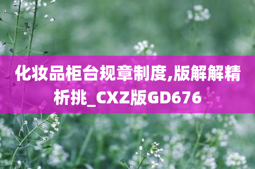 化妆品柜台规章制度,版解解精析挑_CXZ版GD676今晚必出三肖2025_2025新澳门精准免费提供·精确判断