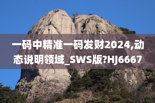 一码中精准一码发财2024,动态说明领域_SWS版?HJ今晚必出三肖2025_2025新澳门精准免费提供·精确判断6667